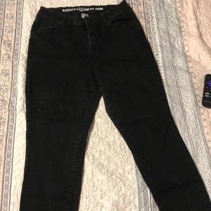 Black skinny jeans, size 16